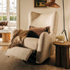 M34288PSWTB,Babyletto,Nate Berkus x Babyletto Westham Power Recliner in Performance Powder Slub Weave w/Toffee Base