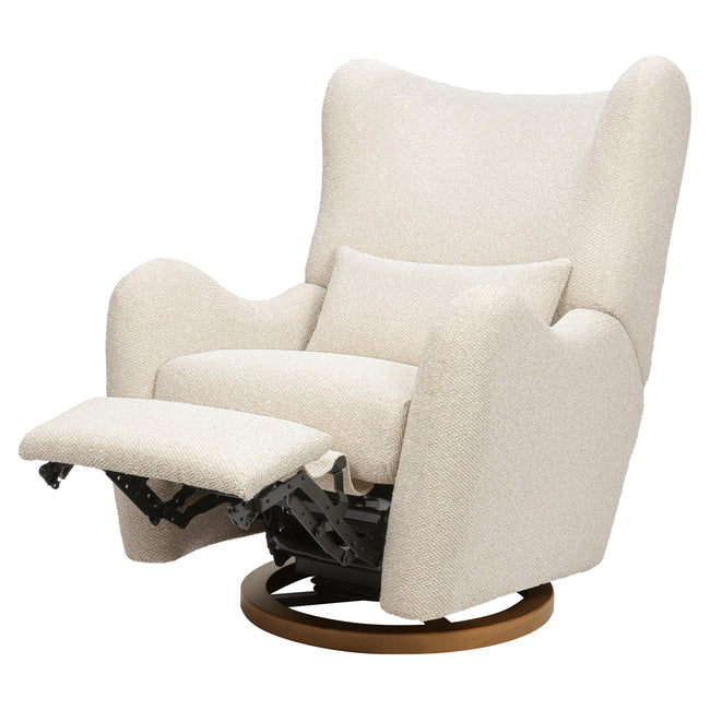 M34288PSWTB,Babyletto,Nate Berkus x Babyletto Westham Power Recliner in Performance Powder Slub Weave w/Toffee Base