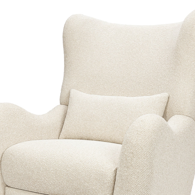 M34288PSWTB,Babyletto,Nate Berkus x Babyletto Westham Power Recliner in Performance Powder Slub Weave w/Toffee Base