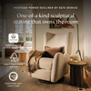 M34288PSWTB,Babyletto,Nate Berkus x Babyletto Westham Power Recliner in Performance Powder Slub Weave w/Toffee Base