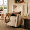 M34288PSWTB,Babyletto,Nate Berkus x Babyletto Westham Power Recliner in Performance Powder Slub Weave w/Toffee Base