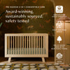 M4201N,Babyletto,Hudson 3-in-1 Convertible Crib w/Toddler Bed Conversion Kit in Natural Finish