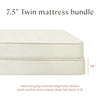 M53107A,Babyletto Kids,Essential 7.5 Twin Bunk Kids Mattress Bundle with Memory Foam