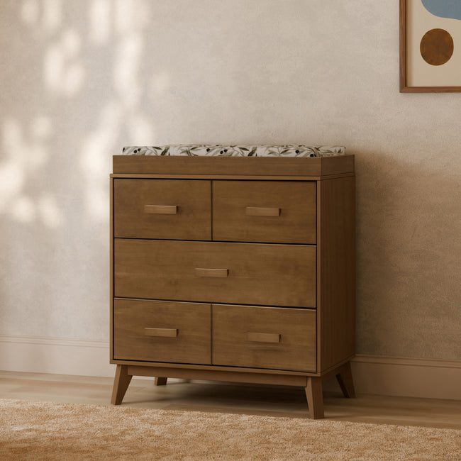 M5823NL,Babyletto,Scoot 3-Drawer Changer Dresser in Natural Walnut