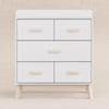 M5823WNX,Babyletto,Scoot 3-Drawer Changer Dresser in White/Washed Natural Finish