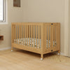 M6601HY,Babyletto,Maki Full-Size Folding Crib w/ Toddler Bed Conversion Kit in Honey