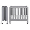 M6698G,Babyletto,Origami Mini Crib in Grey Finish