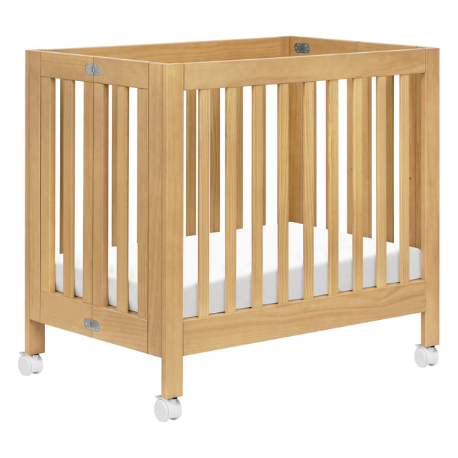 M6698HY,Babyletto,Origami Mini Crib in Honey