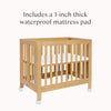 M6698HY,Babyletto,Origami Mini Crib in Honey