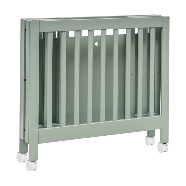 M6698LS,Babyletto,Origami Mini Crib in Light Sage