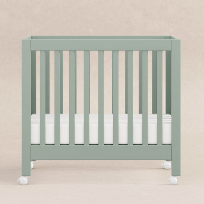 M6698LS,Babyletto,Origami Mini Crib in Light Sage