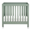 M6698LS,Babyletto,Origami Mini Crib in Light Sage
