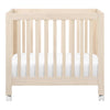 M6698NX,Babyletto,Origami Mini Crib in Washed Natural