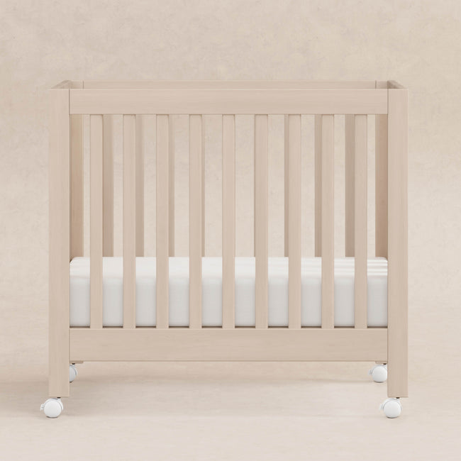 M6698NX,Babyletto,Origami Mini Crib in Washed Natural