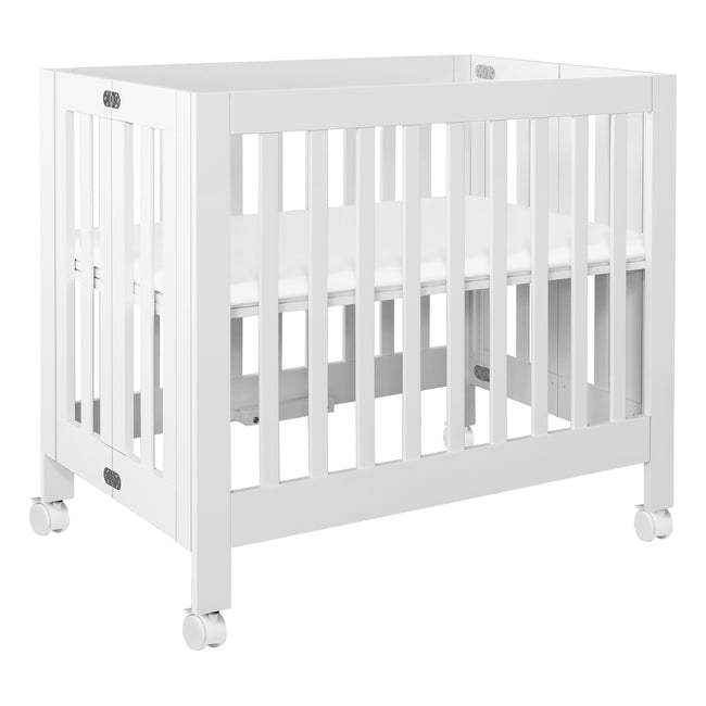 M6698W,Babyletto,Origami Mini Crib in White Finish