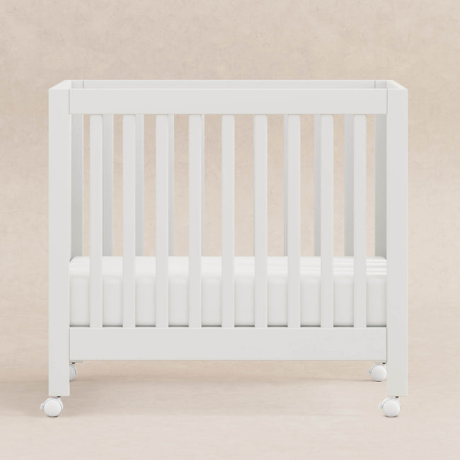 M6698W,Babyletto,Origami Mini Crib in White Finish