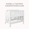 M6698W,Babyletto,Origami Mini Crib in White Finish