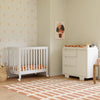 M6698W,Babyletto,Origami Mini Crib in White Finish