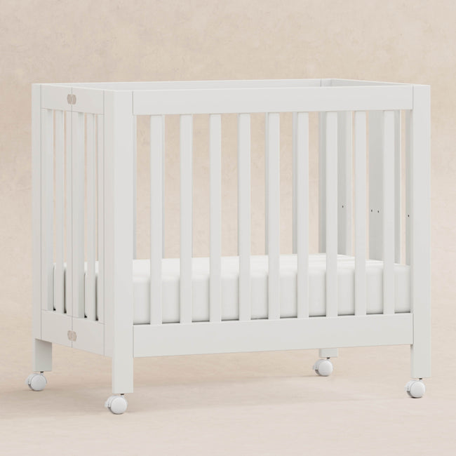 M6698W,Babyletto,Origami Mini Crib in White Finish