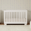 M6701W,Babyletto,Modo 3-in-1 Convertible Crib w/Toddler Bed Conversion Kit in White Finish