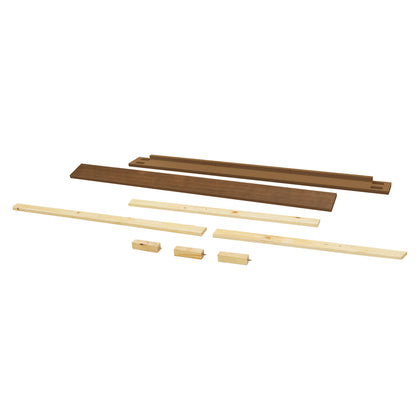 M7689NL,The MDB Family,Full Size Bed Conversion Kit in Natural Walnut
