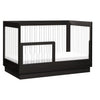 M8601KB,Babyletto,Harlow 3-in-1 Convertible Crib w/Toddler Bed Conversion Kit in Black/Acrylic