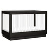 M8601KB,Babyletto,Harlow 3-in-1 Convertible Crib w/Toddler Bed Conversion Kit in Black/Acrylic