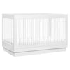 M8601KW,Babyletto,Harlow 3-in-1 Convertible Crib w/Toddler Bed Conversion Kit in White/Acrylic