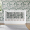 M8601KW,Babyletto,Harlow 3-in-1 Convertible Crib w/Toddler Bed Conversion Kit in White/Acrylic