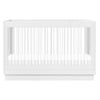 M8601KW,Babyletto,Harlow 3-in-1 Convertible Crib w/Toddler Bed Conversion Kit in White/Acrylic