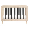 M9001NXB,Babyletto,Lolly 3-in-1 Convertible Crib w/Toddler Bed Conversion in WashedNatural/Black