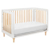 M9001WN,Babyletto,Lolly 3-in-1 Convertible Crib w/Toddler Bed Conversion Kit in White/Natural
