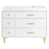 M9016WN,Babyletto,Lolly 6-Drawer Double Dresser  Assembled in White/Natural