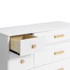 M9016WN,Babyletto,Lolly 6-Drawer Double Dresser  Assembled in White/Natural