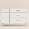 M9016WN,Babyletto,Lolly 6-Drawer Double Dresser  Assembled in White/Natural