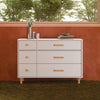 M9016WN,Babyletto,Lolly 6-Drawer Double Dresser  Assembled in White/Natural