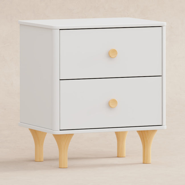 M9060WN,Babyletto,Lolly Nightstand with USB Port in White and Natural