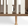 NW15001AY,Nursery Works,Novella Crib w/Toddler Bed Conversion Kit in Stained Ash/Ivory