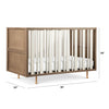 NW15001AY,Nursery Works,Novella Crib w/Toddler Bed Conversion Kit in Stained Ash/Ivory