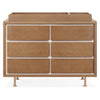 NW15026AY,Nursery Works,Novella 6-Drawer Dresser in Stained Ash/Ivory Finish