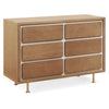 NW15026AY,Nursery Works,Novella 6-Drawer Dresser in Stained Ash/Ivory Finish