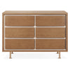 NW15026AY,Nursery Works,Novella 6-Drawer Dresser in Stained Ash/Ivory Finish