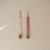 LPC-104, Linen Pacifier Clip 2-Pack