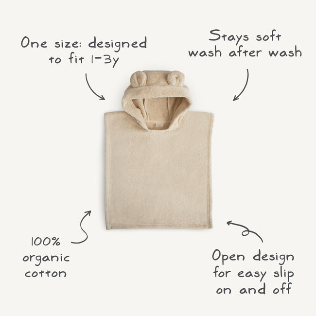 MPT-1002, Bear Poncho Towel