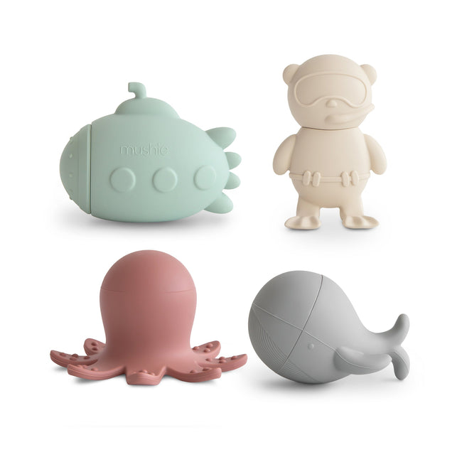 MFBS-1002, Mushie Vehicles Mold Free Bath Play Set
