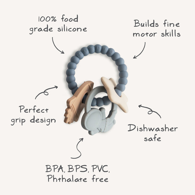 MTR-101, Mushie Teething Ring
