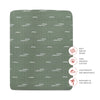 T27133,Babyletto,Ocean Waves Muslin All-Stages Midi Crib Sheet in GOTS Certified Organic Cotton