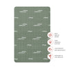 T27134,Babyletto,Ocean Waves Muslin All-Stages Bassinet Sheet in GOTS Certified Organic Cotton