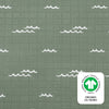 T27135,Babyletto,Ocean Waves Muslin Crib Sheet in GOTS Certified Organic Cotton