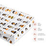 T28437,Babyletto,Women In History Quilted Muslin Changing Pad Cover in GOTS Certified Organic Cotton